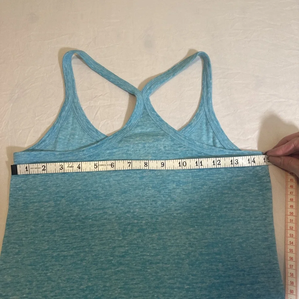 Victoria's Secret Y2K Tank Top‎ Racer Back Blue Silver Bling Heart Size S Rare - Picture 8 of 9